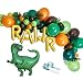 104 Pack Dinosaur Party Decorations Dinosaur Balloon Garland Kit, 16" RAWR Foil Balloons Artificial Leaves 34" Big Dinosaur Foil Balloon Set for Baby Shower Kids Birthday Party Supplies Jungle Theme Party Decor Photo Booth Props