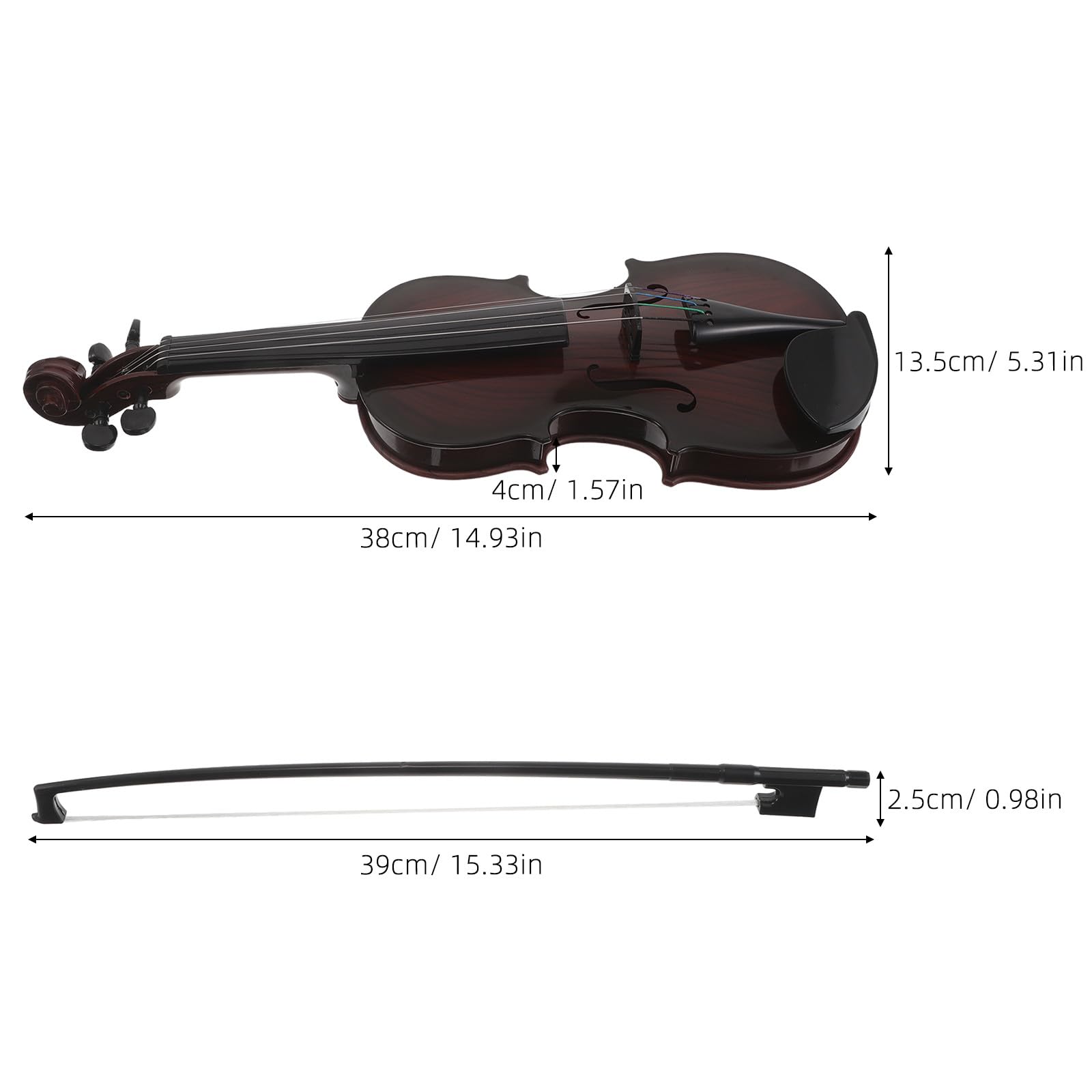 Giocattolo Violino Bambini in Plastica, Riproduzione Musicale Coffee | Back To School Party, per Pratica e Apprendimento, Accessori Spartito e Guide per Piccoli Principianti