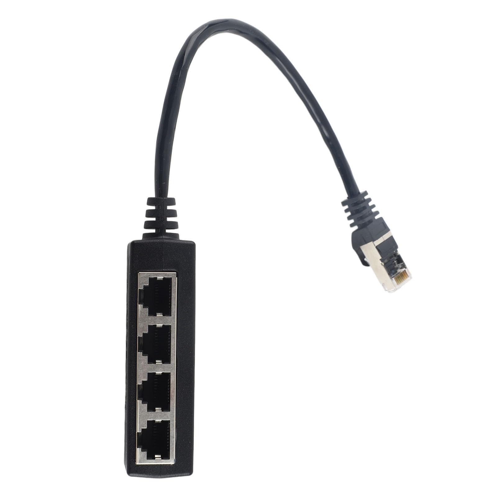 Fafeicy Doubleur RJ45 Multiprise Ethernet Splitter 1 à 4 Port Répartiteur Câble Ethernet pour Réseau Stable Compatible Routeur PC TV
