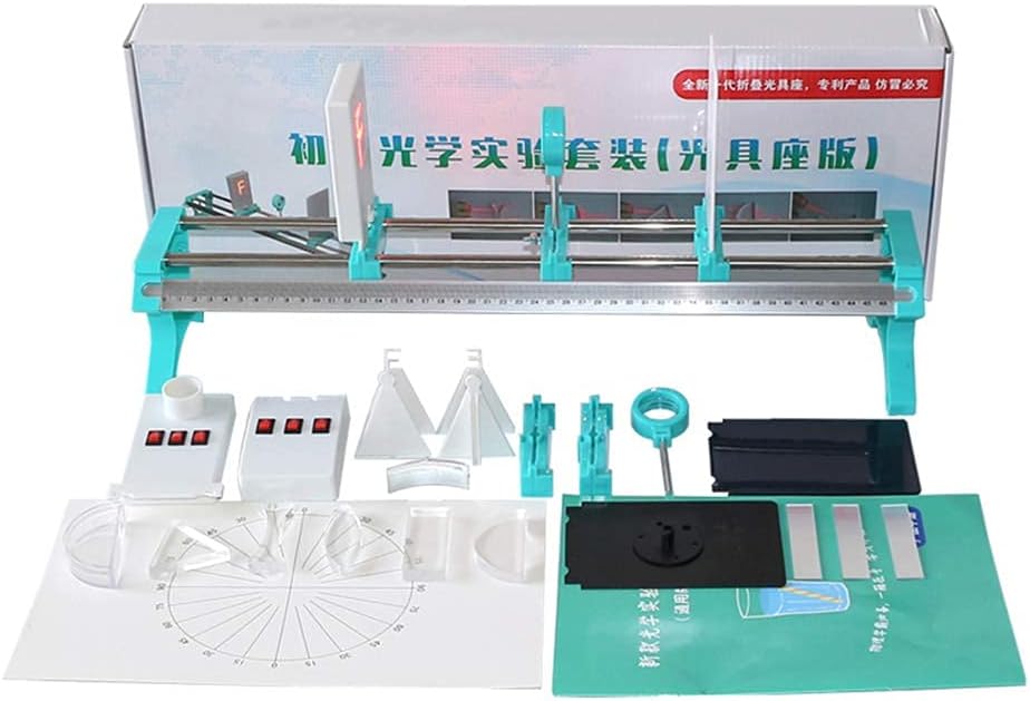 Physical Optics Experiment Kit Optical Bench Set Concave Convex Lens Imaging Pinhole Imaging Light Reflection Dial