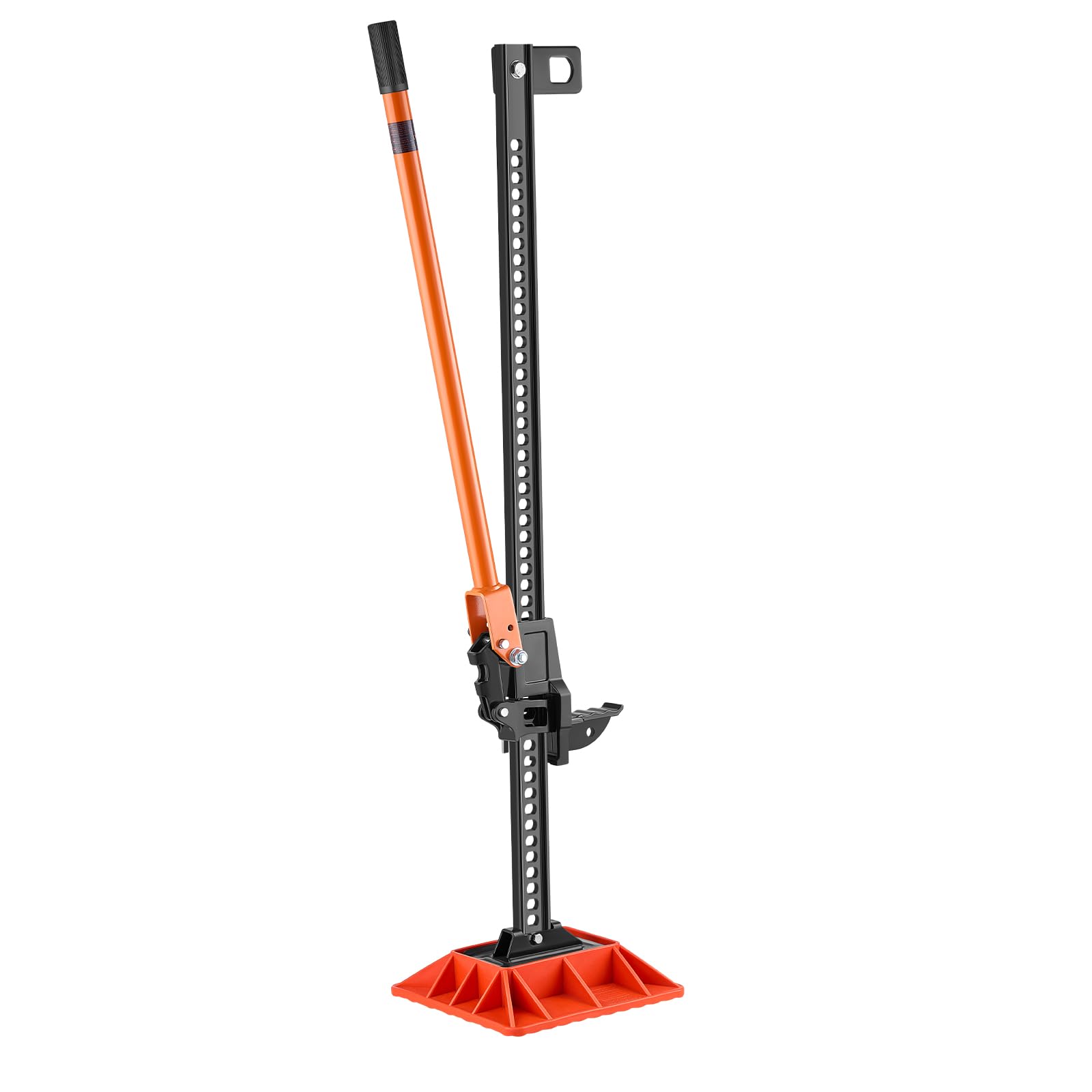 VEVOR Cric Tout-Terrain 4x4 Capacité de Charge 3,18 T, Cric à Crémaillère 152,5 cm avec Base, Hi-Lift Haute Levée avec Plage de Levage de 13-138 cm, Outil pour Véhicules Tout-Terrain Tracteurs Ferme