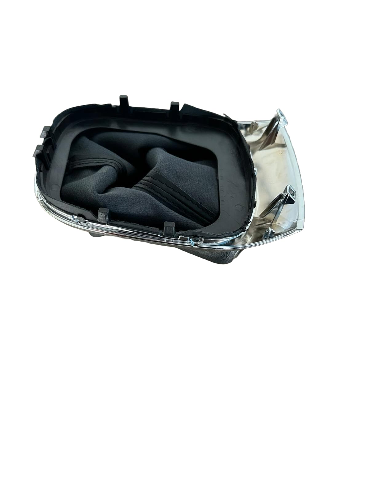 Set Pomello e Cuffia Leva Cambio Compatibile per Chevr Trax 2012 2018 Impugnatura 6 Marce Manopola Similpelle Nera Con Base e Cornice Cromata