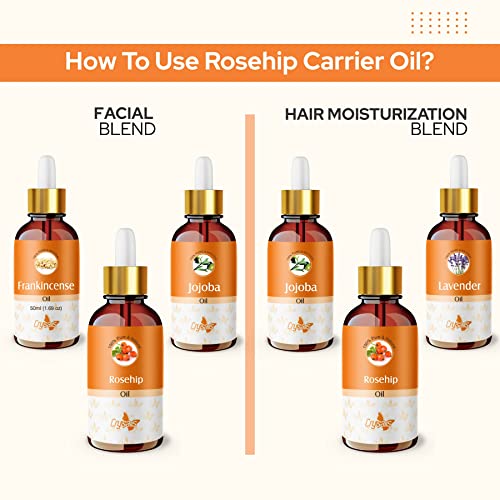 Image of Crysalis Rosehip (Rosa Canina L.) Oil |100% Pure & Natural Undiluted Essential Organic Rosehip Oil For Anti-Aging Benefits, Enhances Elasticity And Moisturization,-30ml