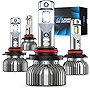 Nilight 9005 9006 Combo LED Headlight Kit, 9005/HB3 High Beam and 9006/HB4 Low Beam, 6500k 9005 9006 LED Bulb Cool White IP67