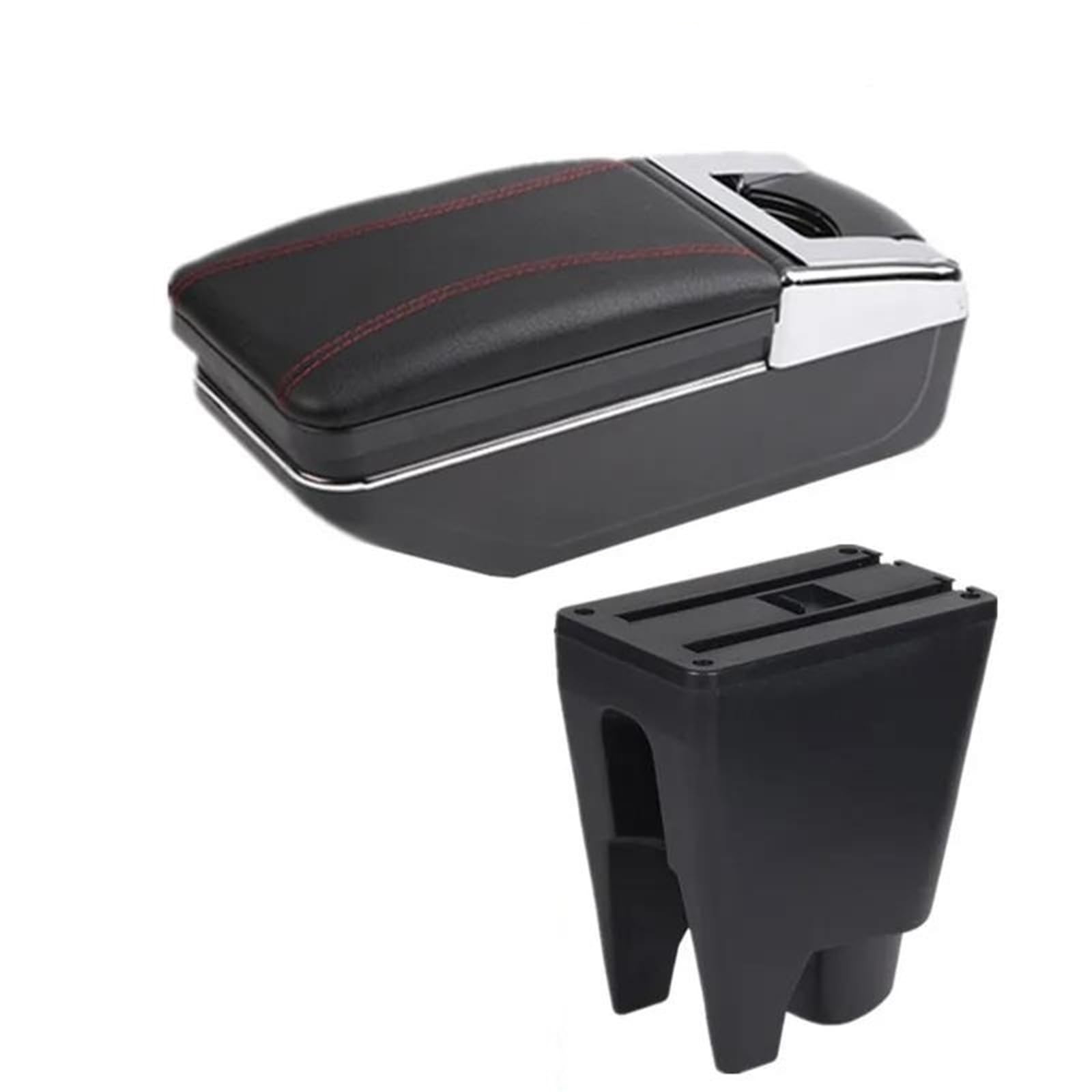 Hjkdsz Style 2 For Citroen C1 Car Armrest Storage Box Single Double Layer Retrofit Interior Dedicated Accessories(Style 2)