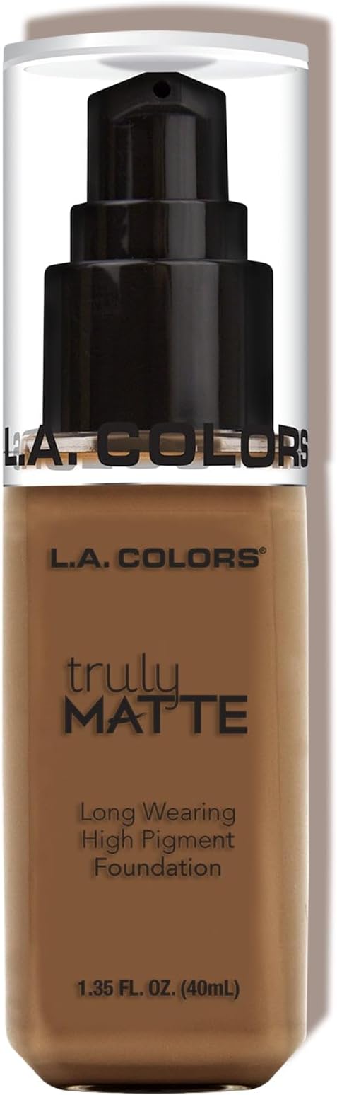 L.A. COLORS Truly Matte Foundation, Cappuccino CLM363