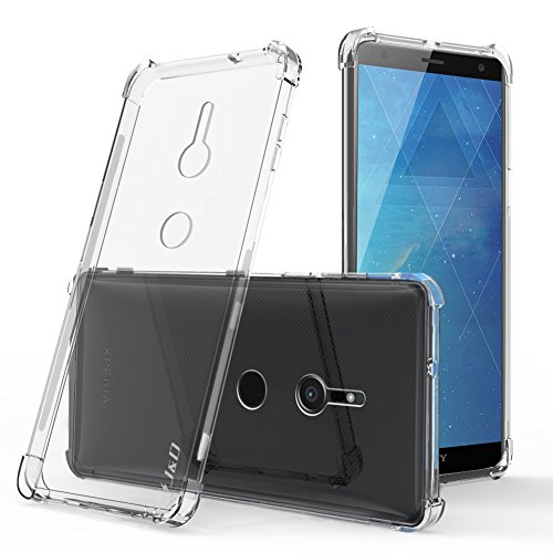 J&D Compatible para Sony Xperia XZ2 Case, [Cojín de Esquina] [Ligero] [Ultra-Clear] Protector de Silicona de Choque Delgado y Resistente a los Golpes Funda - [No para Sony XZ2 Compact] - Transparente