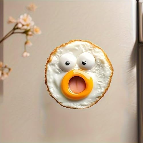 Imán Acrílico Para Nevera Con Diseño De Huevo Frito, Divertido Imán De Nevera Con Diseño De Huevo De Dibujos Animados, Novedoso Adhesivo Magnético Para Decoración De Cocina, Para El Hogar Y La Oficina Imán Acrílico Para Nevera Con Diseño De Huevo Frito, Divertido Imán De Nevera Con Diseño De Huevo De Dibujos Animados, Novedoso Adhesivo Magnético Para Decoración De Cocina, Para El Hogar Y La Oficina