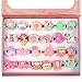 OSDUE Little Girl Adjustable Rings Toys, 24 PCS Duplicate-Free Boxed Play Ring for Kids, Girls Pretend Play and Dress Up Rings for Girls 3-12 Years Old Birthday Holiday Gifts