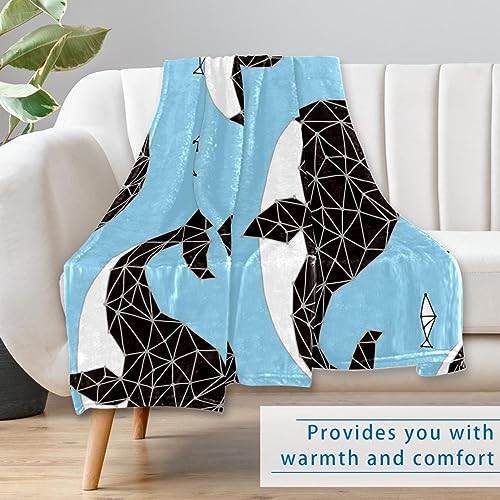 Couverture baleine noire chaude pour canapé, camping et plage - 7