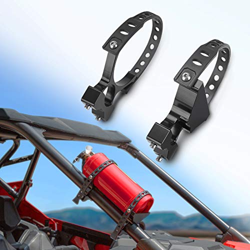 Kemimoto UTV Fire Extinguisher Holder, Adjustable Quick Release Roll Bar Fire Extinguisher Mount Compatible with Polaris RZR, Can Am Maverick/Commander, Honda Talon/Pioneer 1000 700 500