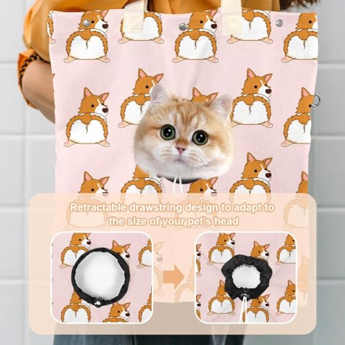 Sac à main mignon chat et chien en toile résistante