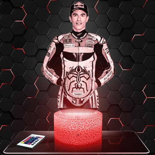 Lampephoto.fr Lámpara de noche Marc Marquez Piloto GP MOTO...