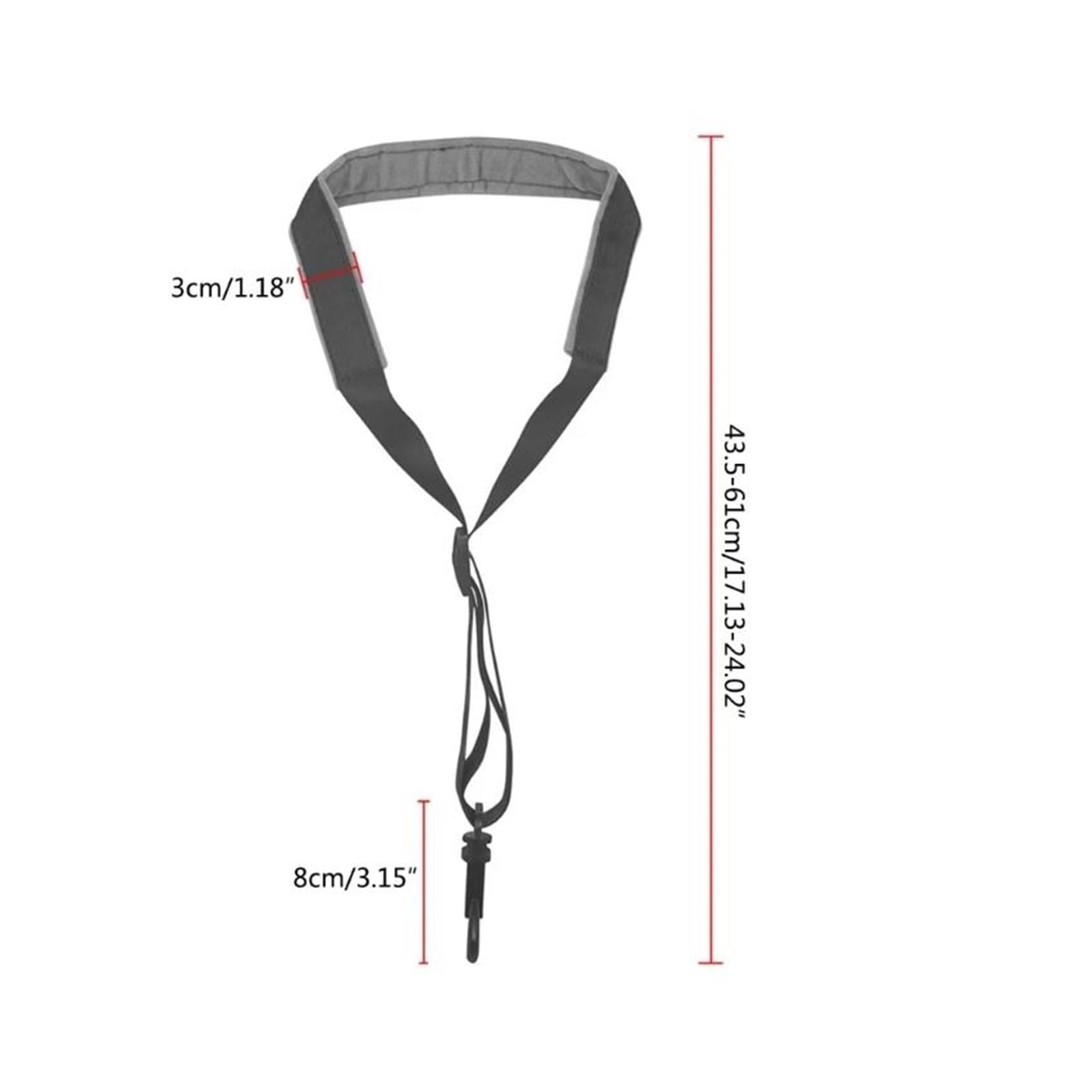 sassofono Accessori per Strumenti Musicali Cintura Per Sassofono Tracolla Regolabile Imbottita Per Sassofono Con Gancio Per Accessori Musicali
