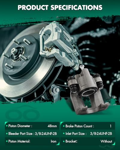 Image of SCITOO 184605 Rear Left Disc Brake Caliper w /Bracket Fit for Ford for Explorer 1995-2001,for Ford for Ranger 1998-2002,for Mercury for Mountaineer 1997-2001, Single Piston