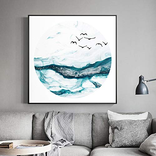 Toile peinture mur art affiches et gravures pour salon moderne 60x60cm