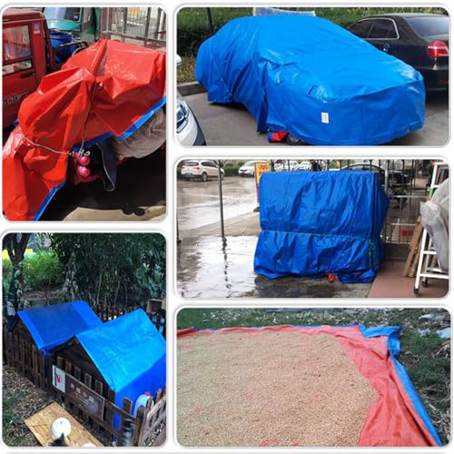 Lona multiusos impermeable 5x8m con ojales metálicos para protección exterior general 7