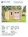 8' x 12' Deluxe Back Yard Storage Shed Project Plans, Do it yourself, Modern Roof Style Design # D0812M