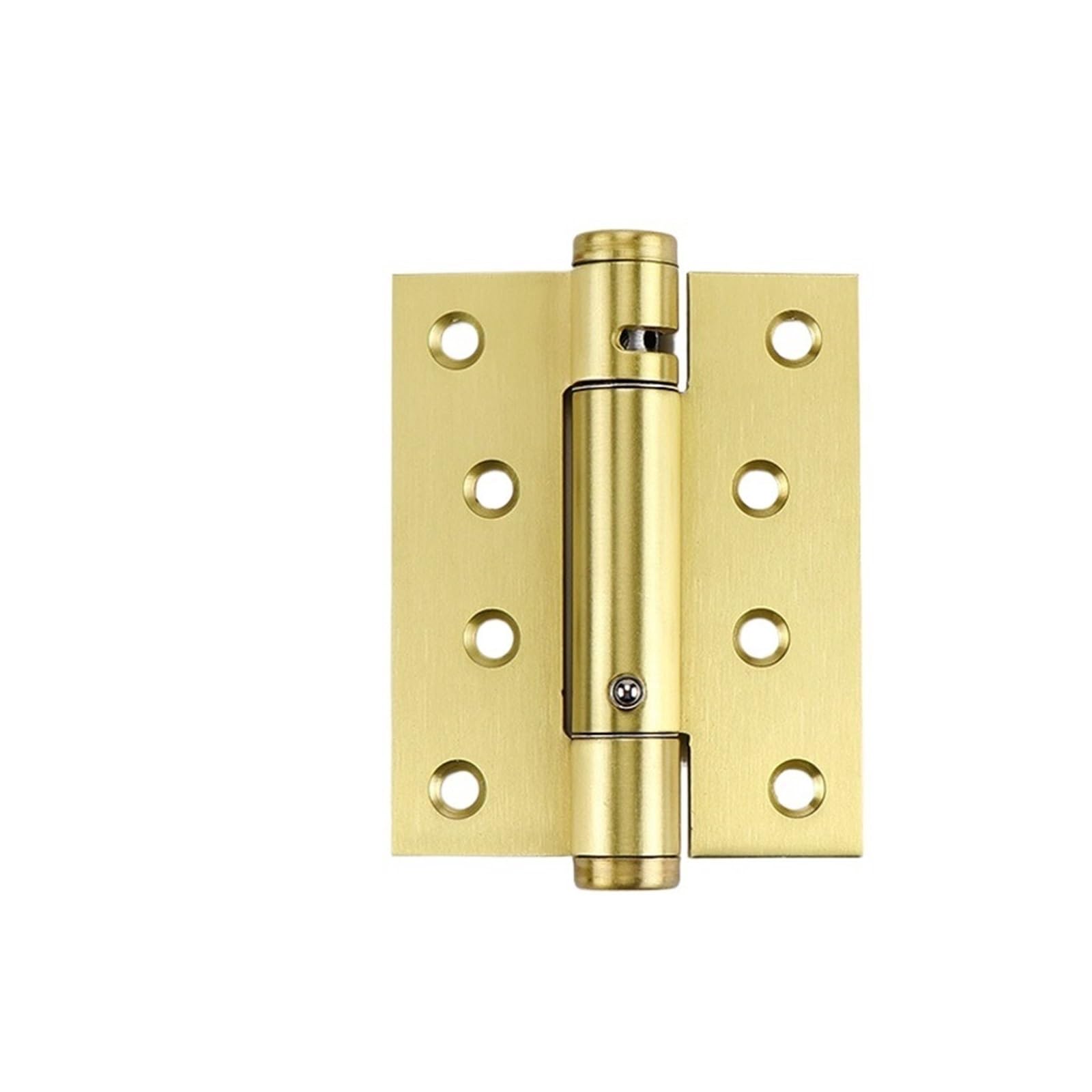 Pjfcewfdgx Yellow 2Pcs 4 Inch Stainless Steel Invisible Self Rebound Door Hinges