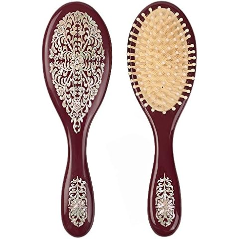 Antique Alive Mother of Pearl Hair Brush Cover