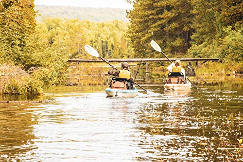 Image of Pelican - Poseidon Angler Paddle - Aluminum Shaft with Reinforced Fiberglass Blades - Lightweight, Adjustable Kayaks Paddles - Perfect for Kayak Fishing