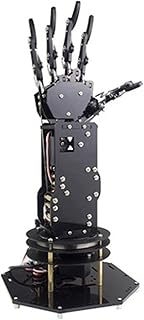 Robot toy 6DOF Bionic Robot Hand/With Rotating Chassis/Manipulator /5 Fingers Independent Movement/DIY Somatosensory Control Smart programmable robot (Color : No glove)