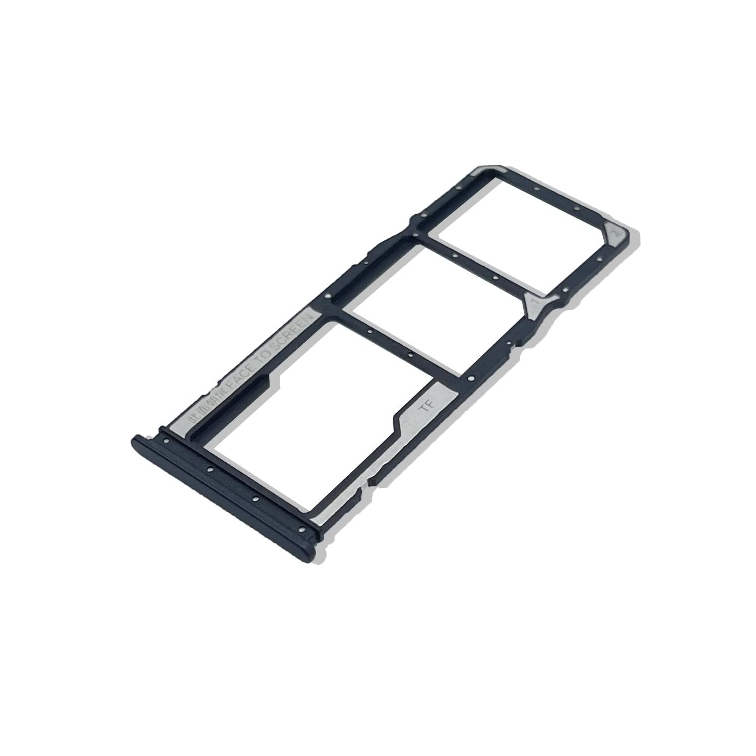 compatibile per XIAOMI REDMI  NOTE 8 PRO  Carrello Vassoio (NERO) tray porta scheda nano MONO Sim + SLOT SLITTA Alloggio Memoria Micro Sd CARD (MONOSIM Version