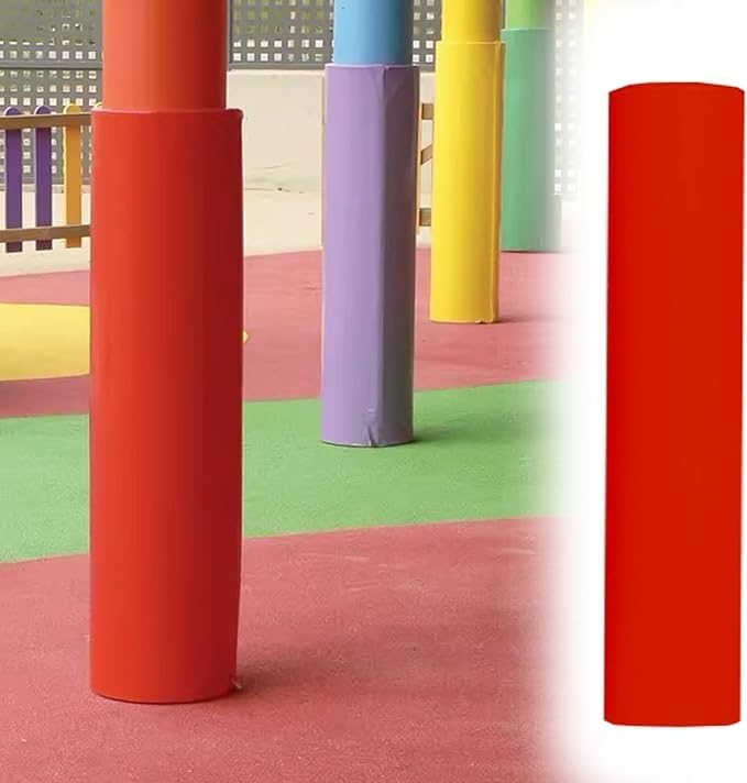 Generico Protezioni Imbottite per Pali di Sicurezza per Basket, Cuscinetti di Protezione in Schiuma, Protezioni avvolgenti per Pali Rotondi, coperture di Sicurezza per p