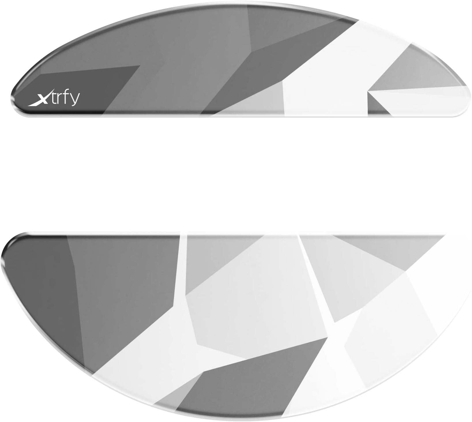 XTRFY Glass Skates Premium Strong Aluminosilicate Glass Mouse Feet Compatible with M8 Wireless Gaming Mouse for Fast and Accurate Glide, Litus White