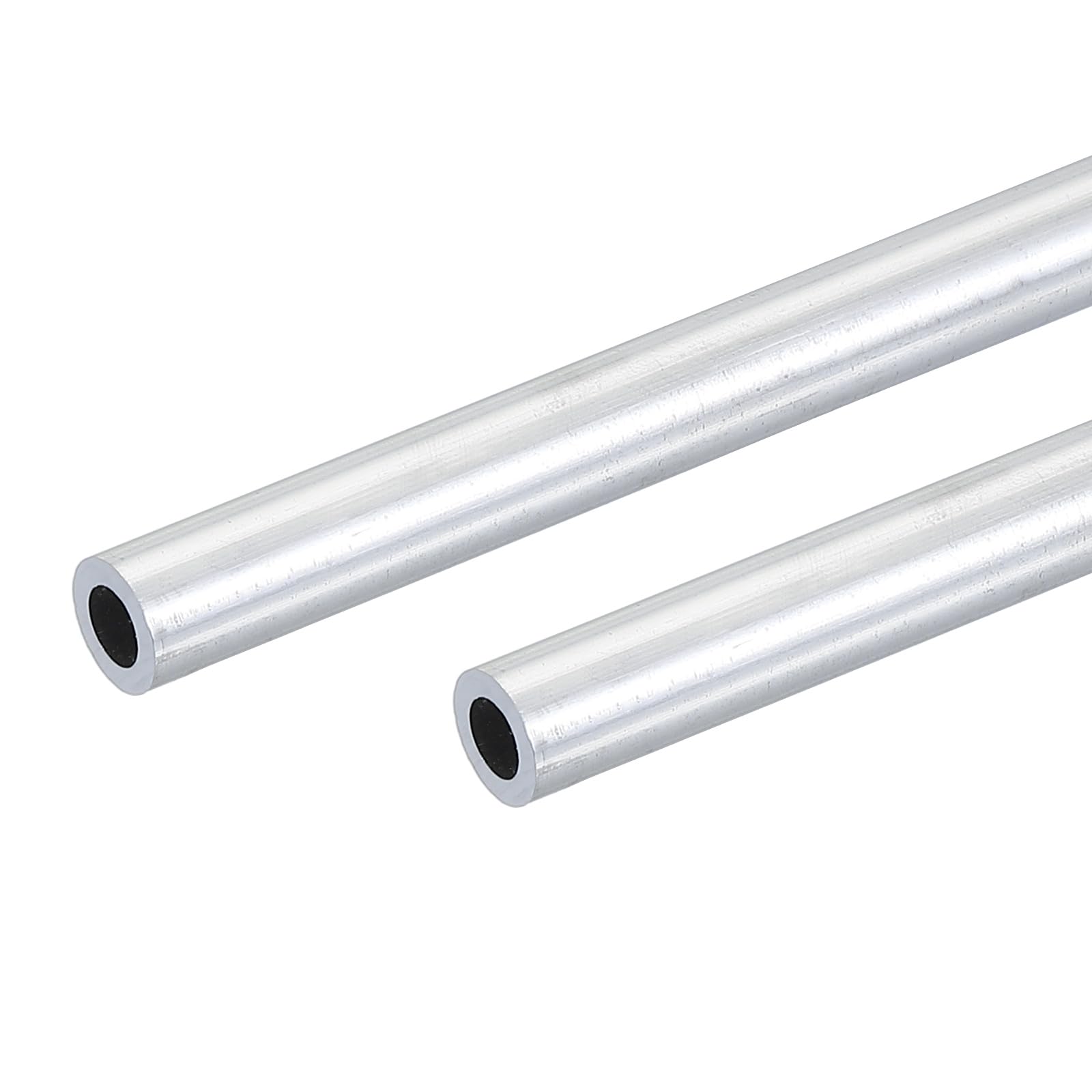 PATIKIL 6063 Aluminiumrohr Set – 2 Stück, 10 Mm Außen, 1 Mm Wandstärke, 300 Mm Lang – Nahtlos, Für DIY, Modelle, Möbel