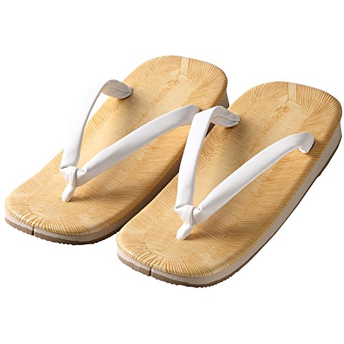 Edoten setta sandals, sponge-soled sandals, cushioning properties that reduce the burden on the legs and hips, tatami, white XXL