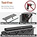 Soundbar Mount, No Drilling Steel TV Top Shelf Fits Most of Sound Bars Up to 15 Lbs, Universal Sound Bar TV Mount Bracket, Sound Bar Stand Compatible with Samsung, Sony, LG,Bose, 16.9x4.7inch