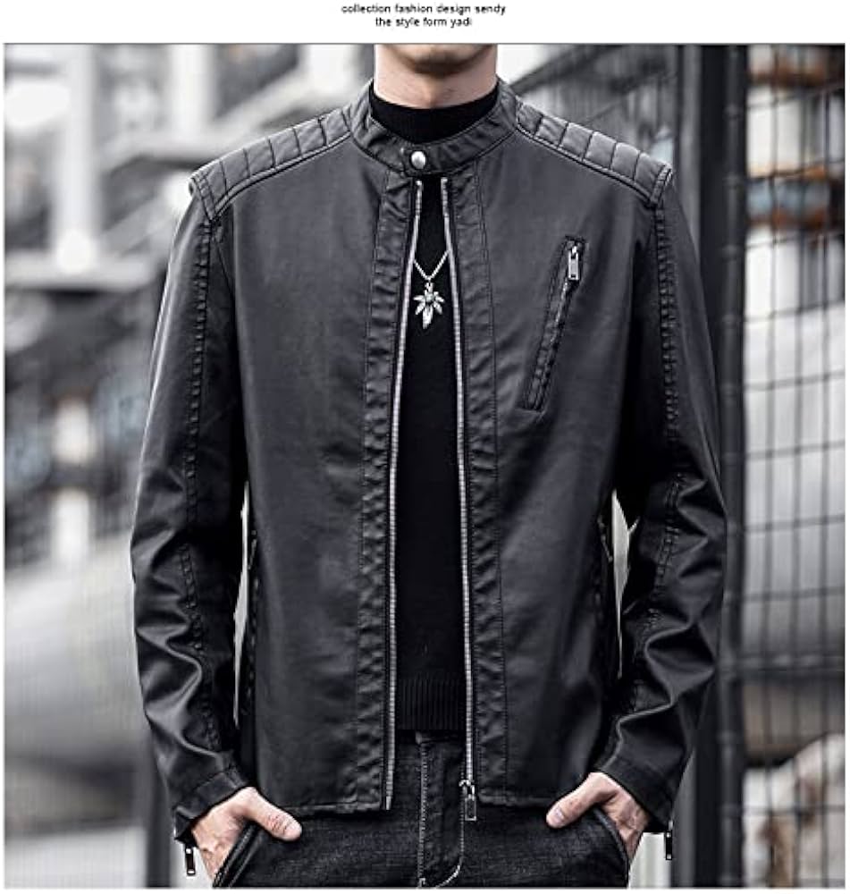 Amazon.co.jp: レザージャケット メンズ 大人 かっこいい ライダース