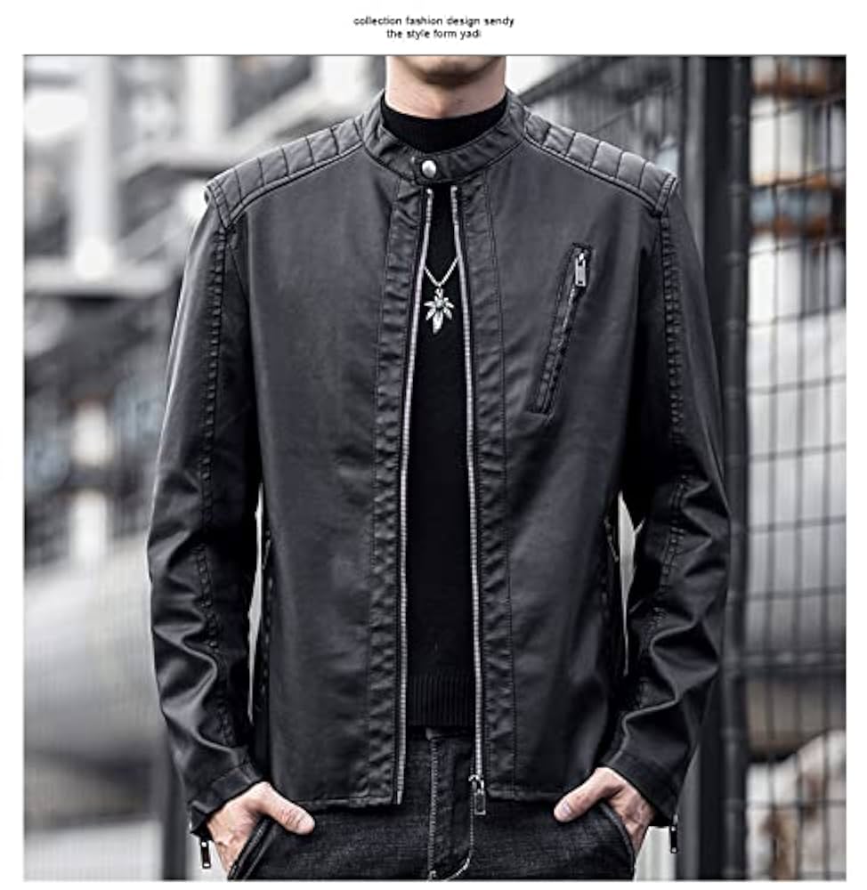 ブラックレザーシングルライダースジャケット 50 ライダースジャケット メンズ シングルライダースジャケット 20