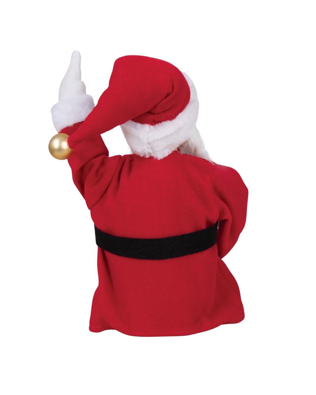 P'tit Clown - 23713 - Automate Noël - DJ Père Noël - Décoration Animée et Sonore - Animatronique Noël - Christmas Animatronic - H. 35 cm - Fonctionne avec Piles 3xAA (Non Incluses)