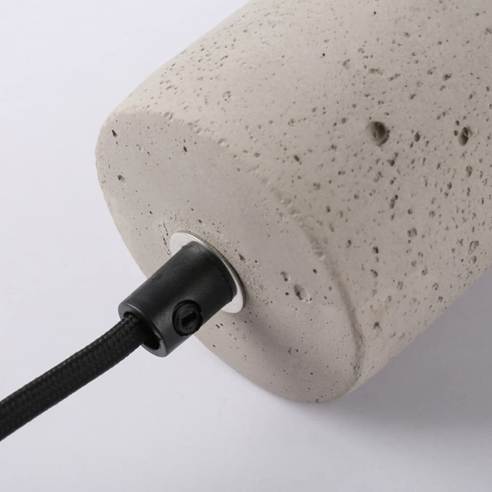 Genérico Lámpara De Araña De Cemento, con Tubo Cilíndrico Largo, Inoxidable Y Fácil De Limpiar, De Techo, Adecuada para Salón, Comedor Y Dormitorio (Height 4 * 30cm Warm Light)