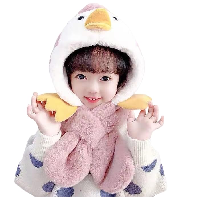 Gorro cálido para niños gorro de dos piezas para niños bufanda invierno 2