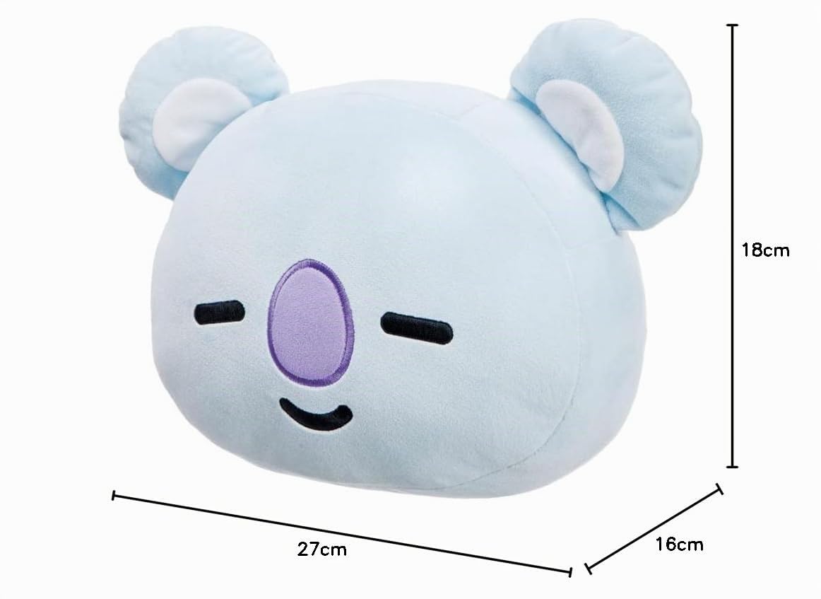 Aurora Cojin BT21 Koya - 32 cm, Peluche BTS, Merchandising BT21 - Licencia Oficial