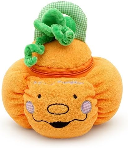 Genius Babies My First Halloween Baby Toys Playset - Soft 5ct Baby Halloween Toys Stuffed Pumpkin Plushie Black Cat Spider Ghost Candy Corn Sensory Gifts for Infants, Toddlers, Girls, Boys - Image 2