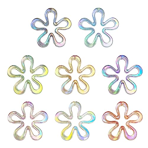 Flower Pendants DIY Bracelet Supplies Acrylic Material for Bracelet Necklaces
