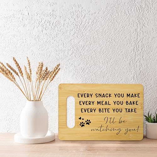 Tabla de Cortar con Huellas de Patas de Perro, Tablas de Corte de Bambú, Regalos para Fiestas, Cumpleaños y Bodas para Amantes de los Perros, Tabla Divertida para Cocina y Decoración - 24 miniatura 4