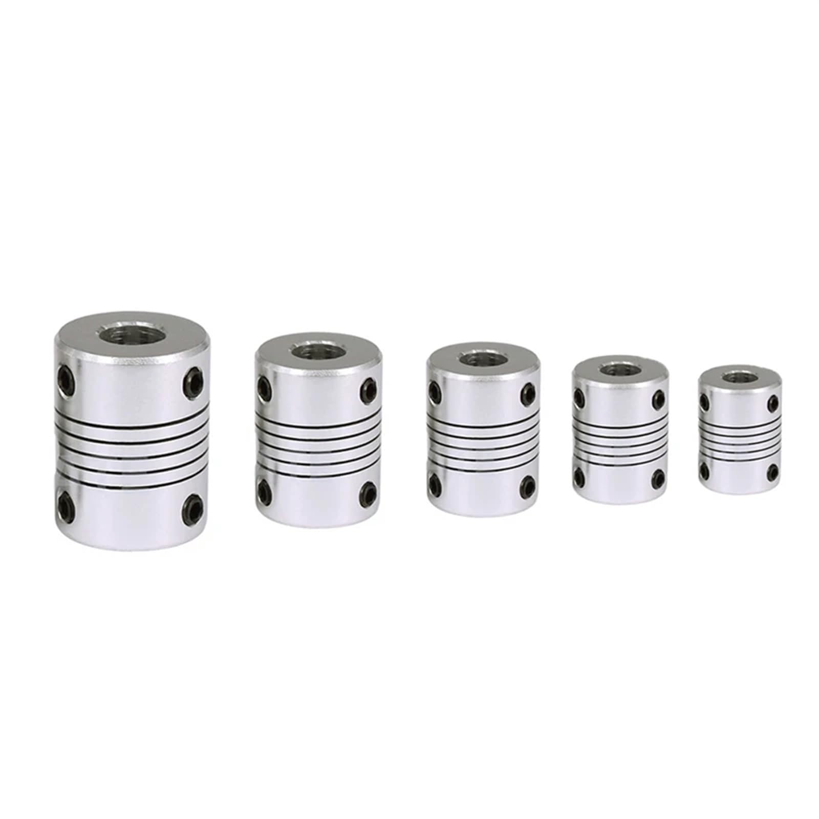 Flexible Wellenkupplung D19 L25 – Alu, Für 3D-Drucker & Schrittmotor, Diverse Bohrungen (3–10 Mm)