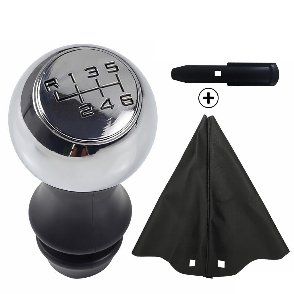 Qmtvfsrh 6 Speed-Set Car Gear Shift Knob For Peugeot For 106 For 1007 For 206 For 107 For 306 For 307 For 308 For 2008 For 301 For 3008 For 406 For 508 For 605 807 5 6 Speed Gear Shift Knob(6 Speed-Set)