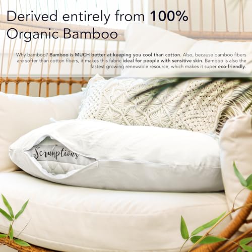 Image of Honeydew Scrumptious Side Pillow + Silk Pillowcase Gift Pack- Adjustable Support for Neck & Shoulder Pain Relief- Made in USA- Pillow and Pillowcase Set (King Size)