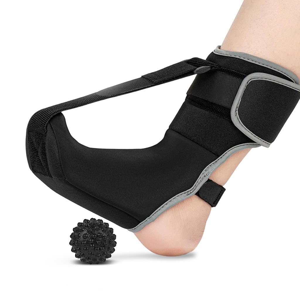 HANNEA® Plantar Fasciitis Night Splint Sock, Plantar Fasciitis Brace with Massage Ball for Women Men for Fasciitis Tendonitis Foot Drop Heel Spur Pain Relief, S (B0DDK68NQ7) Amazon Price History, Amazon Price Tracker