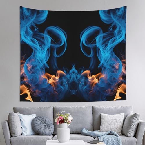Tenture flamme bleue JEJEA pour créer une ambiance moderne et relaxante dans votre chambre
