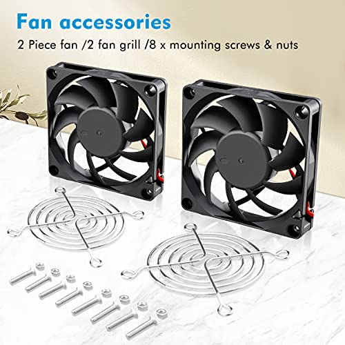 Wathai Dc 12V Cooler Case Fan 70Mm X 70Mm X 15Mm 2Pin Brushless Cooling Fan 2Pack #TOP6