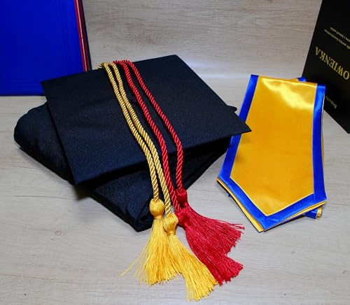 Image of Double Graduation Honor Cords - Red and Gold,68 inch Long