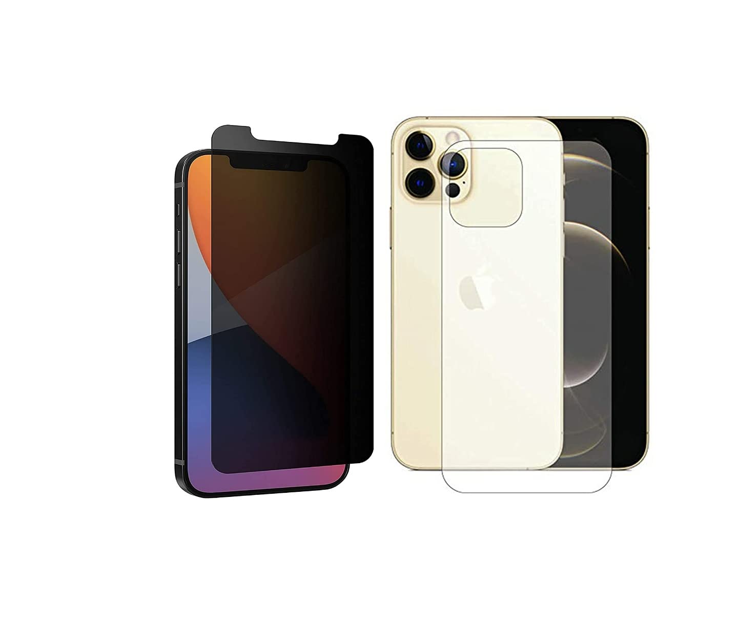 ZARALA 9H Edge to Edge Premium Anti-Spy Anti-Fingerprint Screen Protector Privacy Tempered Glass Back Screen Protector (iphone 12pro 3) (B08LMT5LTR) Amazon Price History, Amazon Price Tracker