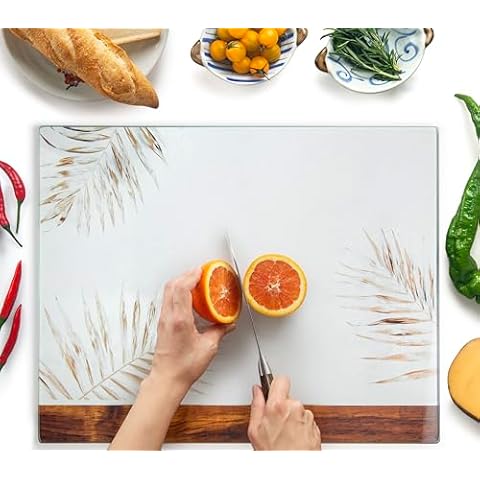Kitchenville Glass Chopping Board 50x40cm Cover